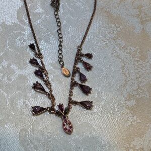 2028 Elegant & Pink Purple Necklace